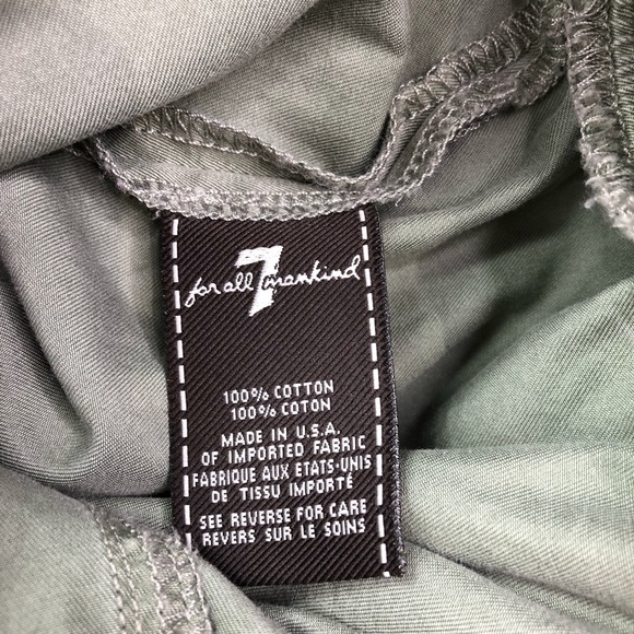 ❤️SOLD❤️ 7 For All Mankind Olive Military Romper - Picture 7 of 8